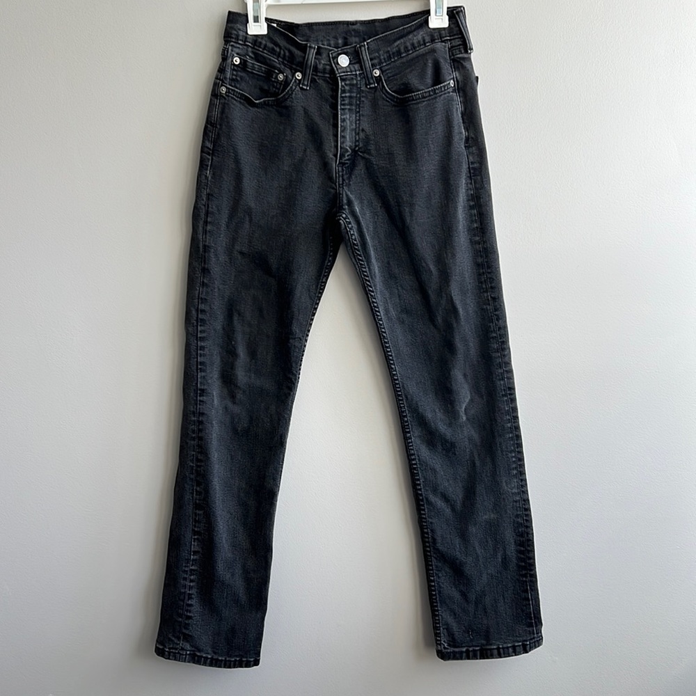 Levi 514 Dark Grey Straight Leg